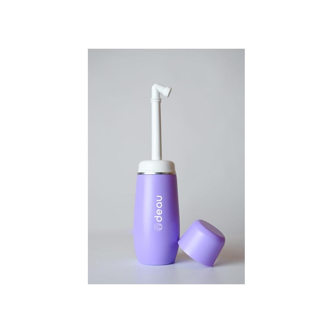 Postpartum Portable Bidet 400ml - Retractable Intimate Shower Head for Women - Peri Bottle After Childbirth - Discreet Travel Bidet BPA Free - ODEAU