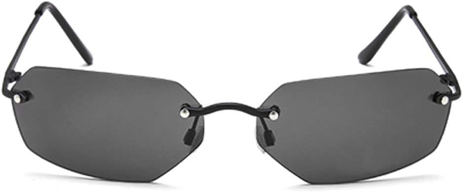 Polarized Matrix Square Rimless Agent Smith Sunglasses men Ultralight