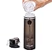 Valourgo Collapsible Water Bottle, Silicone Foldable with Leak Proof Valve BPA Free - gray 21 oz