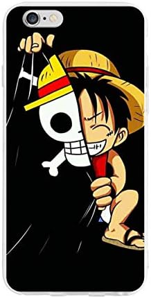 SWDFFG iPhone 6 iPhone 6S Case- Stylish One Piece Luffy PC Slim Shockproof Flexible Back Protective Case for iPhone 6 / iPhone 6S