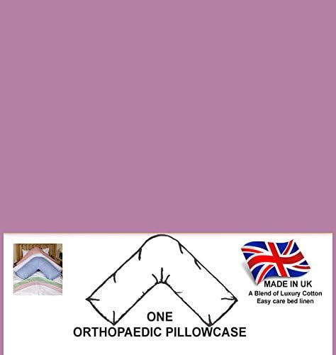 Autumn Nights V Shaped Pillowcase Cover Only, Protect Pregnancy/Maternity/Orthopaedic/Nursing V Pillows (Lilac)
