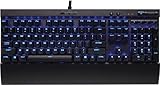 CORSAIR K70 LUX Mechanical Gaming Keyboard - Backlit Blue LED - USB Passthrough & Media Controls - Linear & Quiet - Cherry MX Red