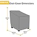 KHOMO GEAR - PANTHER Series - Patio Chair Cover - Heavy Duty Premium Outdoor Furniture Cover - Black,Standard