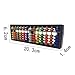 HYHP 2 Pcs Plastic Abacus Soroban Calculator, Arithmetic Soroban Kids Calculating Tool (13 Digits Rod with 7 Colors Beads, Movable Beads)