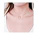S.J JEWELRY Fremttly Womens Friendship Gift Handmade 14k Gold Filled/Rose Gold/Silver Plated Dainty Moon Cross and Circle Choker Necklace for Mothers Day-Cross