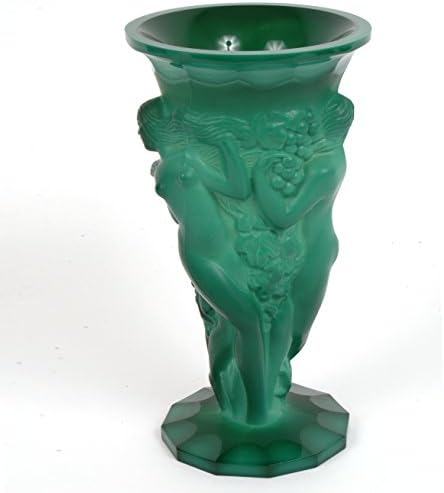 Decorative Large Glass Amber Vase
