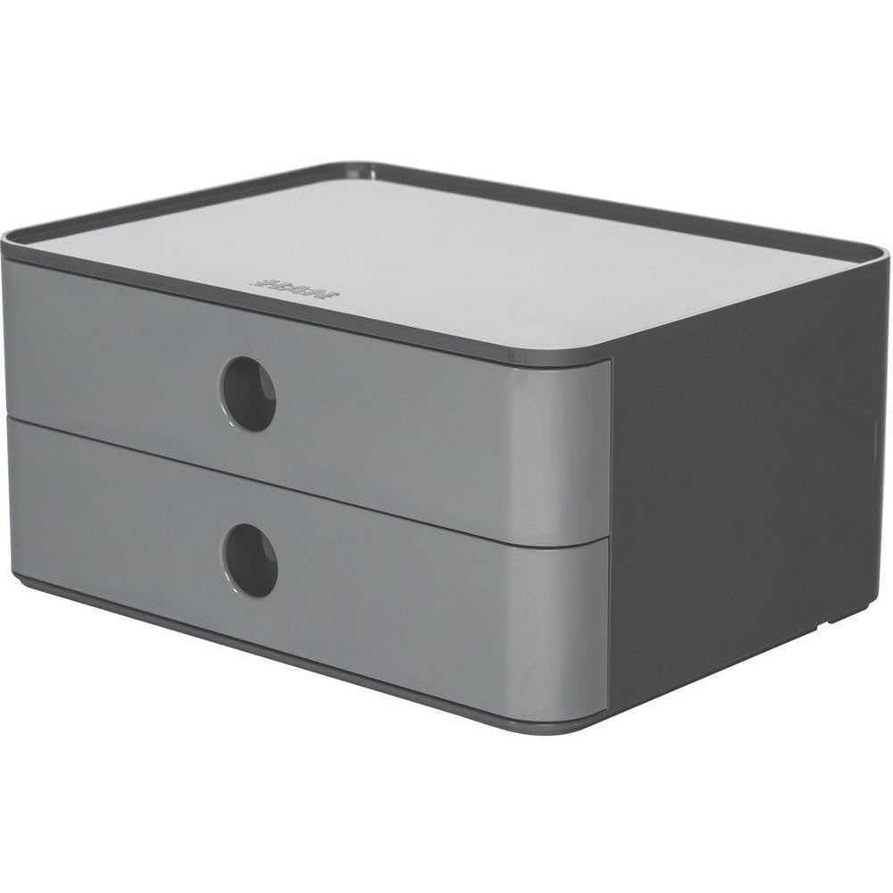 Han 1120-19 ALLISON SMART-BOX, designer drawer box, stackable with 2 drawers, Granite Grey