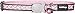Red Dingo Reflective Cat Collar, One Size Fits All, Pink