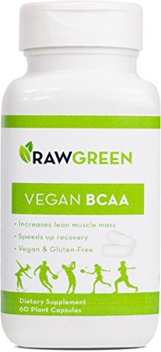 UPC 853865004269, Raw Green Organics - Vegan BCAA - Branch Chain Amino Acids Increase Lean Muscle Mass - 60 Plant Capsules