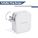 Lumsing USB Wall Charger 4-Port 21W Multi-Port Charger with Foldable Plug for iPhone iPad Samsung Galaxy Smartphones Tablets(Grey)