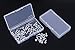 Mini Skater 3.52 ×1.8 ×0.55 Inch High Transparency Visible Plastic Box Small Size Clear Storage Case with Lid Use for Organizing Small Parts,Cotton Swab,Ornaments (4 Pcs)