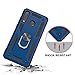 ZingCon Compatible for Huawei P30 Lite Phone Case,Nova 4E Case,(Not for P30/P30 Pro)[HD Screen Protector]Heavy Duty Shockproof Protective Cover with Rotating Ring Kickstand fit Magnetic Car Mount-Blue