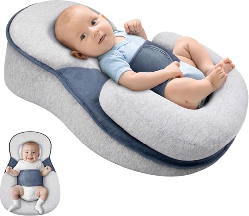 ZERIFAM Baby Feeding Support Pillow,Wedge Pillow for Newborn,Anti Reflux Newborn Pillow for Reducing Spit-Up,Reflux Breastfeeding Nursing Pad Mat,Baby Pillows for Sleeping Bottle Feeding