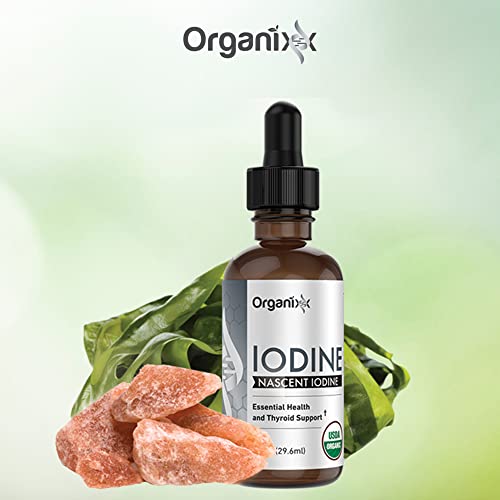 Organixx Pure Liquid Iodine Supplement, Support Healthy Thyroid