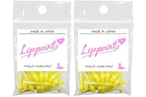 LSTYLE Dart Tips: Original Lippoint - Soft Tip Dart Points - 2BA Thread - Regular Length - 2 Tone Yellow 2 Pack