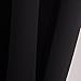 Aquazolax Thermal Blackout Door Window Curtains Panels Functional - 1 Piece, 25 by 40 Inch, Black