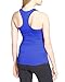 CLOYA Maternity Fitted Tank Top with Side Ruching Scoop Neck Womens Basic Solid Pregnancy Clothes (M, Blue)