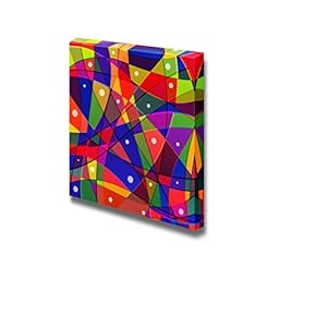 Canvas Prints Wall Art - Colorful Abstract Pattern | Modern Wall Decor/Home Decoration Stretched Gallery Canvas Wrap Giclee Print. Ready to Hang - 12" x 12"