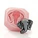 Elephant Head Silicone Mold Chocolate Fondant Mints Resin Clay Perfect Size for Cupcake Toppers Candy Jewelry