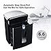 Bonsaii 16-Sheet Micro-Cut Paper and Credit Card Shredder, 20 Minutes Running Time, 60 dB Low Operation Noise, 6.6 Gallons Basket and 4 Casters (C222-B)