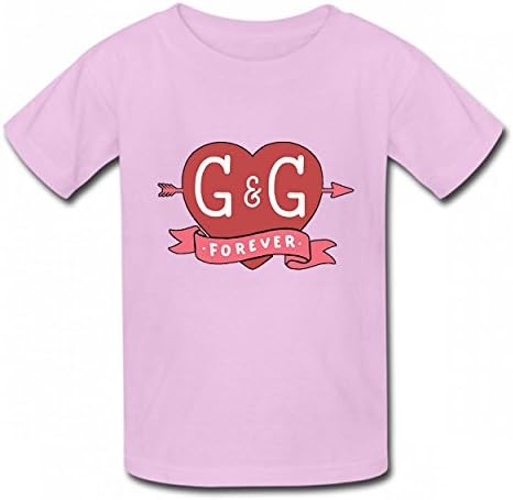Hui Shop G & E Love Forever Tshirt Valentine Day Authentic Children Tee Pink
