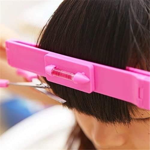 Hair Bang Ruler Cute Trimmer Fringe Cut Tool Clipper Comb Guide Pink