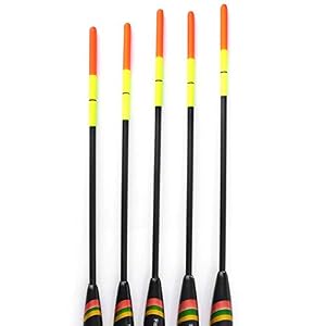 Uphsang 5 Pcs Flotteurs Pêche Bouées Bobbers Flotteurs Pêche – Haute Sensibilité, Pas De Mouvement De Position Et Peut Flotter Dans Différentes Couches D’eau