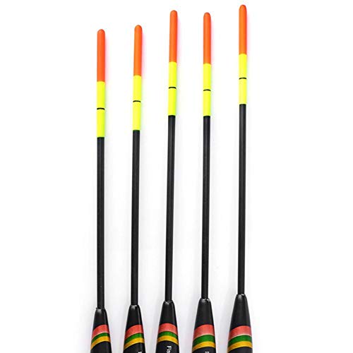 Uphsang 5 Pcs Flotteurs Pêche Bouées Bobbers Flotteurs Pêche – Haute Sensibilité, Pas De Mouvement De Position Et Peut Flotter Dans Différentes Couches D’eau