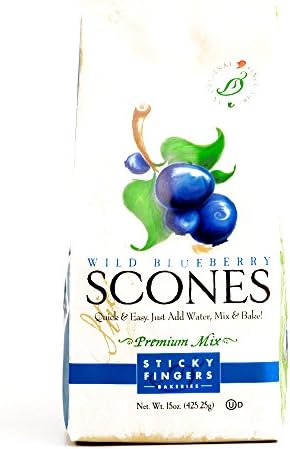 Sticky Fingers Bakeries Wild Blueberry Scones Mix 15 oz each (1 Item Per Order)