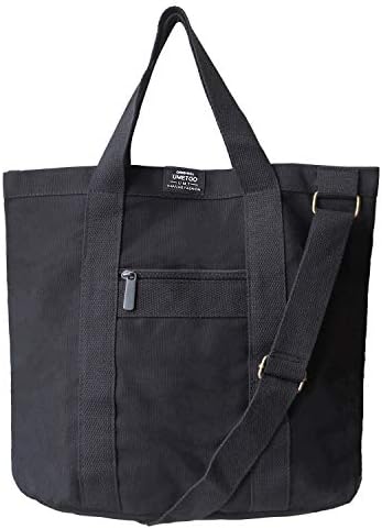 Umetoo ウメトゥー トートバッグ メンズ キャンバス 大容量 2way シンプル おしゃれ 軽量 トート バッグ ファスナー付き ショルダーバッグ