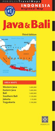 Java & Bali Travel Map Third Edition