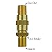 Stanbroil Fire Pit Burners Air Mixture Valve, Solid Brass 1/2