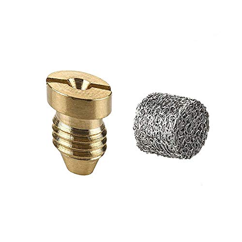 BLSMU Foam Cannon Orifice Nozzle 1.1 Orifice Foam Generator Stainless Steel Mesh Filter,Foam Cannon Parts(2 Pack)
