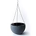 Self-Watering Hanging Planter for Outdoor & Indoor Decor - Create Your Flower, Succulent, or Herb Garden in This Elegant Round Plastic Basket Plant Pot for Any Location