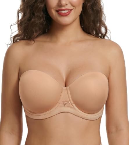 Panache Women's Alice Underwire Ultimate Strapless Bra | Honey 30D
