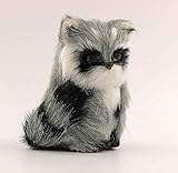 nanguawu Little Sitting Raccoon Toy Pet Learning Resources Miniature Plush Stuffed Animal