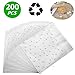 LiyuanQ Christmas Self Adhesive Candy Bag 200 PCS Cellophane Cookie Bags Self-adhesive Sealing Cellophane Bags White Polka Dot Clear Bags OPP Plastic Party Bag for Bakery, Candy (5.5 x 5.5 inches)