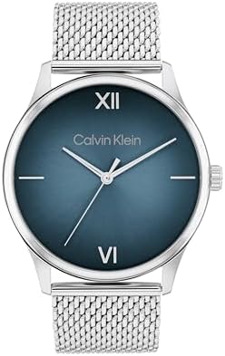 سعر CALVIN KLEIN MEN'S BLUE DIAL STAINLESS STEEL BRACELET WATCH ...