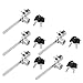 uxcell Drawer Display Case Showcase Window Sliding Glass Door Lock w Keys 5pcs