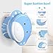 BabyKing Baby Feeding Set, Harmless & Cartoon, Baby Suction Bowl Set, Children Tableware Set, Suction Bowl, Spoons Forks Set, Milk Powder Dispensers for Baby's 3 Meals (Blue)