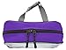 Clear Travel Toiletry Bag, Cosmetic Bag, Quart Sized Packing Organizer (Purple)
