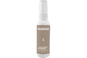 Face Tan Water by SunnaTan - Made with Witch Hazel Water & Hyaluronic Acid - Organic & Natural Ingredients - Non-Sticky and Lightweight - Face Tanner in Light/Medium (60mL)