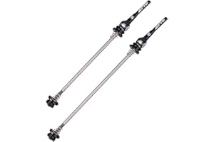 ZTTO Bike Quick Release Skewers, 1 Pair Ultra-Light Titanium Alloy Skewers, Safe and Reliable Front Rear Bicycle Skewers for 