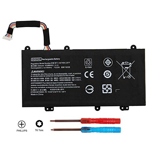 SG03XL Laptop Battery Compatible with HP Envy M7 M7-U000 M7-U009DX M7-U109DX 17-U000 17t-U000 Series 17-U011NR 17-U163CL 17-U177CL 849314-850 849315-850 TPN-I126 HSTNN-LB7F HSTNN-LB7E w2k88ua - Thumbnail 2