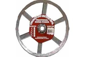 CHICAGO DIE CASTING Chicago Die Cast 1000A6 10 in. Dia. Zinc Single V-Groove Pulley