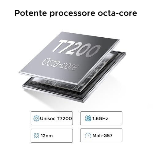U11 Android 16 Tablet 11 Inch Gemini AI, 16GB+128GB/2TB TF, 90Hz, 8580mAh, Gaming Tablets Unisoc T7200 Octa Core/13MP+5MP/Widevine L1/WiFi 5/Face ID, Tablet with Keyboard, Pen, Mouse, Case - Blue