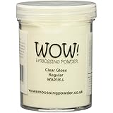 Wow Embossing Powder Large Jar 160ml-Clear Gloss Regular