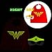 Dropplex Superhero Costumes for Kids - 4 Capes and Masks - Glow Wonder Woman Logo Toys for Boys and Girls - Birthday Gifts and Party Supplies for Kids