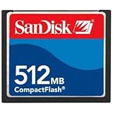 Sandisk CF 512MB (Compact Flash) Card SDCFJ-512