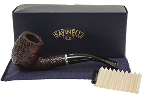 SavinelliArcobaleno 606 KS Red Tobacco Pipe - Rustic